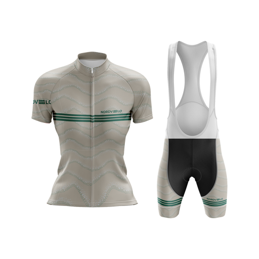 Nordvelo Wavey Women Short Sleeve Kit - Oatmeal front